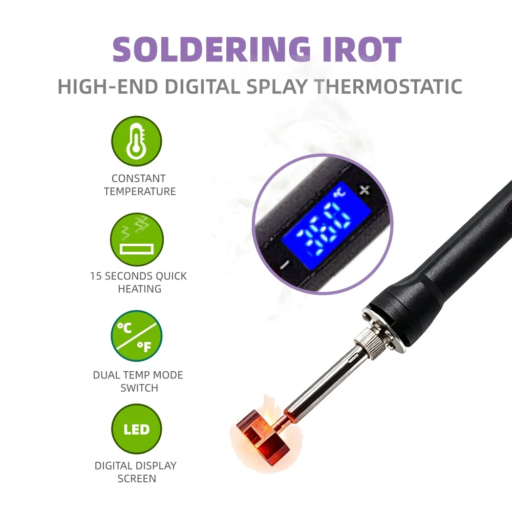 For PS5 PS4 XBOX Switch Pro Joystick Desoldering Tool Joystick Soldering Tip Adjustable Temperature 936 90W Soldering Station view 2