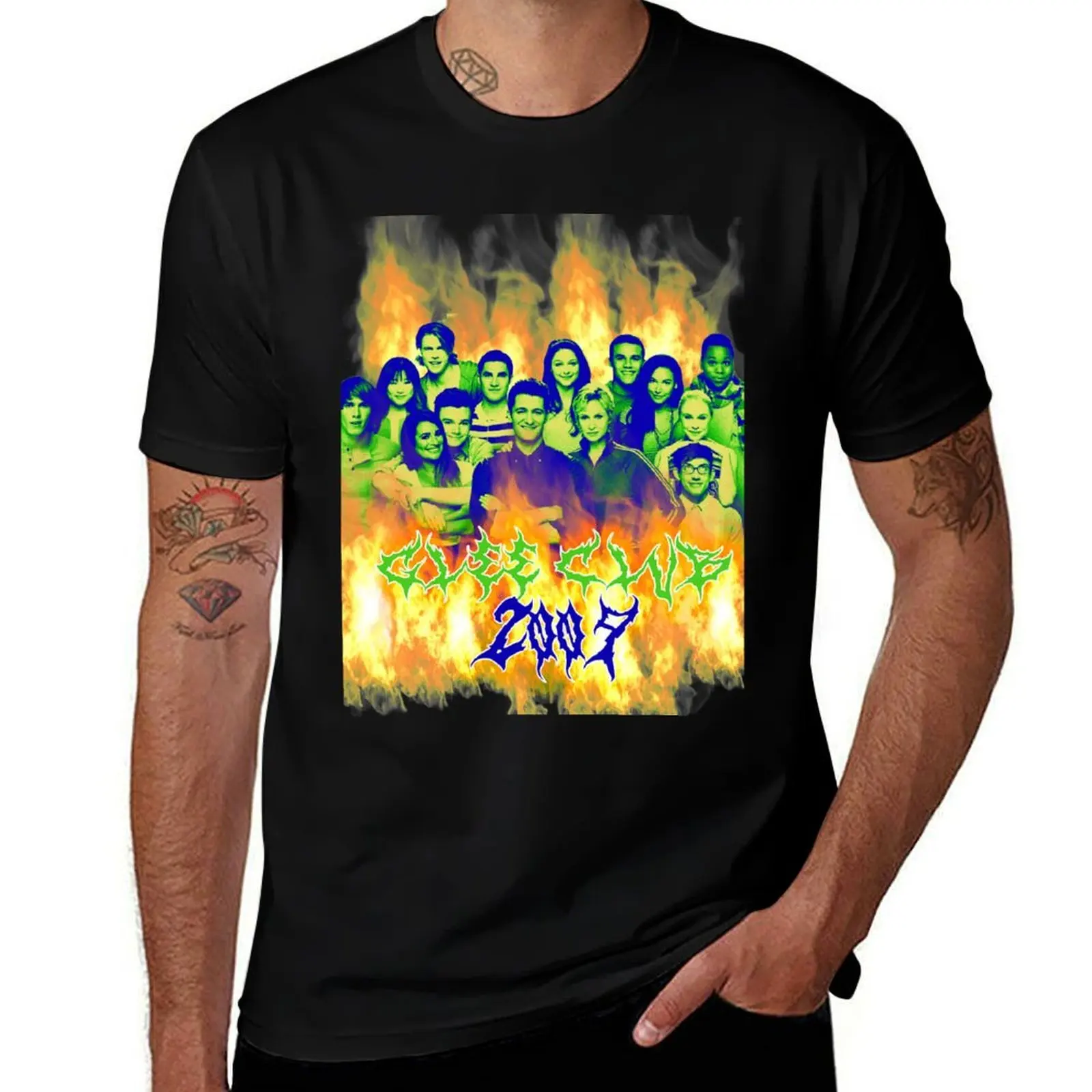 

heavy metal glee club T-Shirt boys whites rapper graphic tees oversize t-shirts man mens cotton t shirts