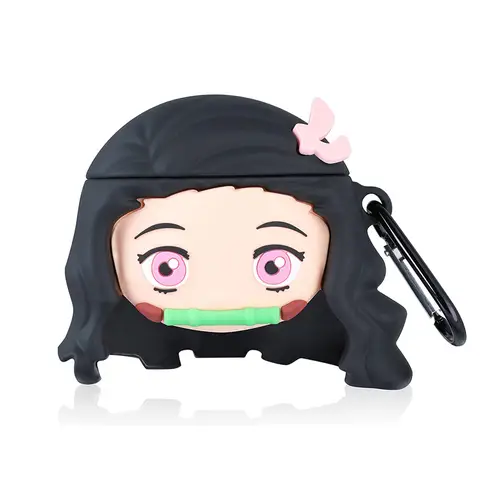 3D Cute Cartoon Kamado Nezuko Earphone Case For Airpods Pro Janpe Anime Silicone Soft Cover For Apple Airpods Pro Charging Box