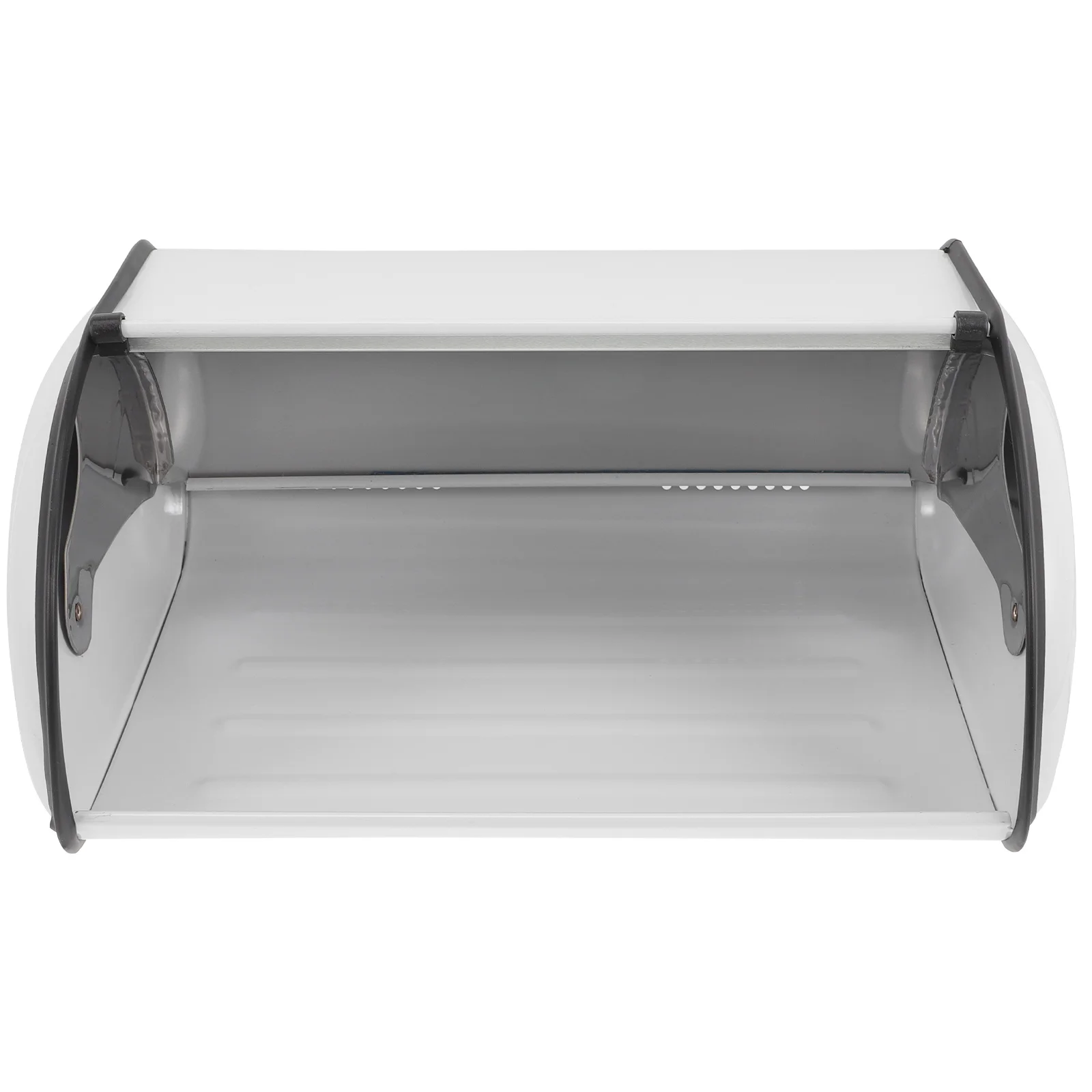 

Bread Box With Roll Top Metal Countertop Storage Bin For Kitchen Household Organizer Bread Storage Container
