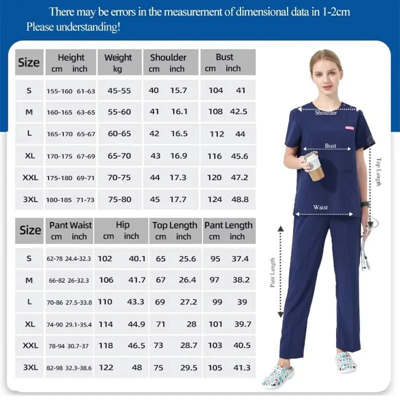 Women Scrub Sets with Shoulder buckle Quick Dry Dental Uniforms Micro Stretch Doctor Nurse Work Suits Surgical Outfits Silky S02