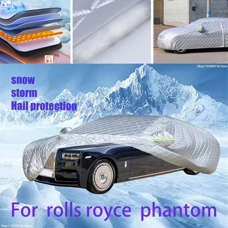 

For rolls royce phantom Outdoor Cotton Thickened Awning For Car Anti Hail Protection Snow Covers Sunshade Waterproof Dustproof