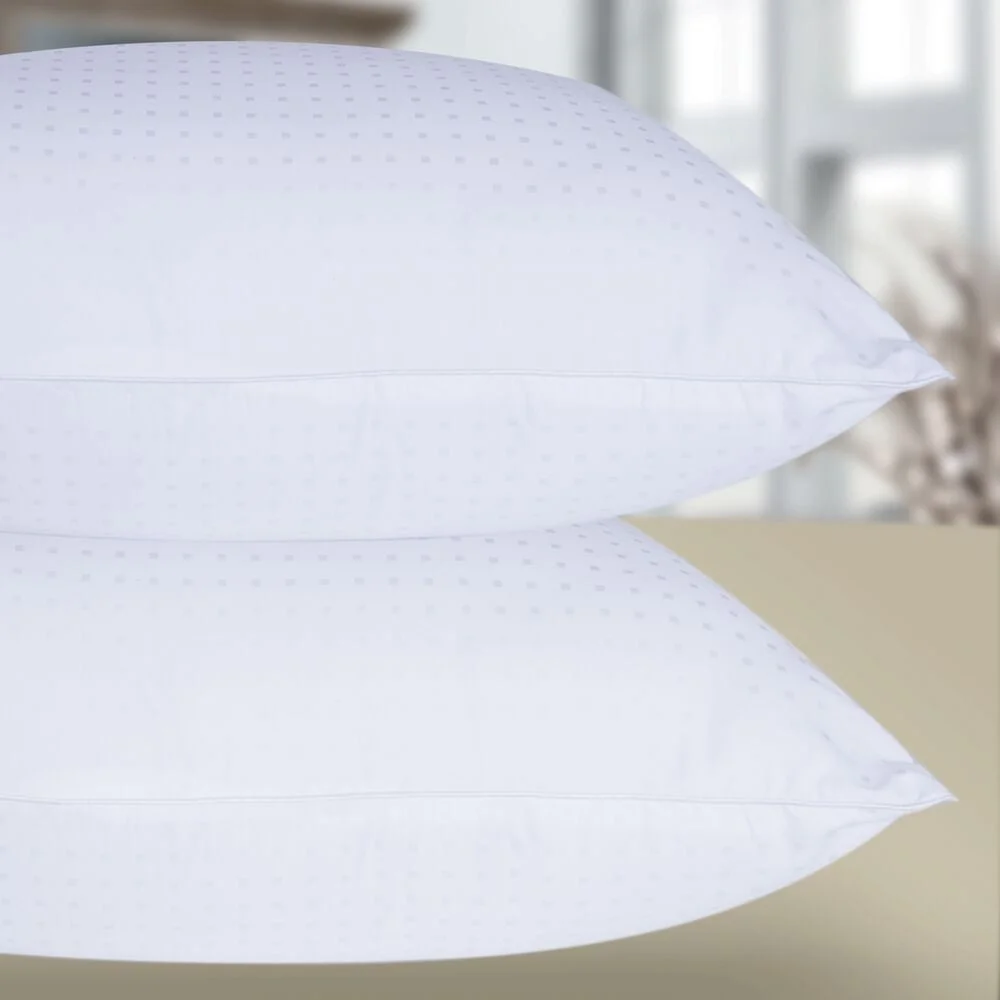 وسادة مضادة للحساسية بحجم كينج مع رغوة داعمة من ألياف البوليستر القطيفة ملء النائمون الجانبية الخلفية مكونة من قطعتين