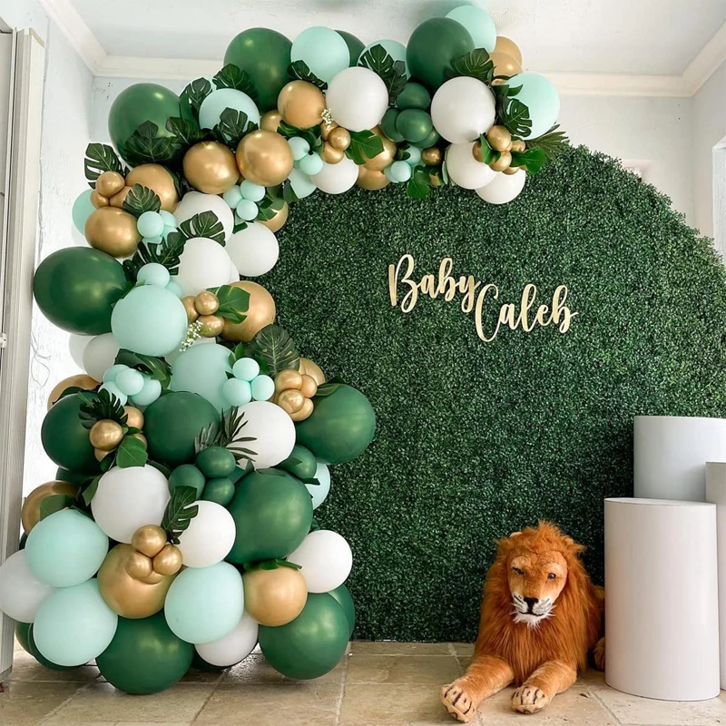 

Safari Birthday Party Decorations Balloon Garland Arch Kit Jungle Safari Theme Kids Birthday Party Decor Macaron Green Balloon