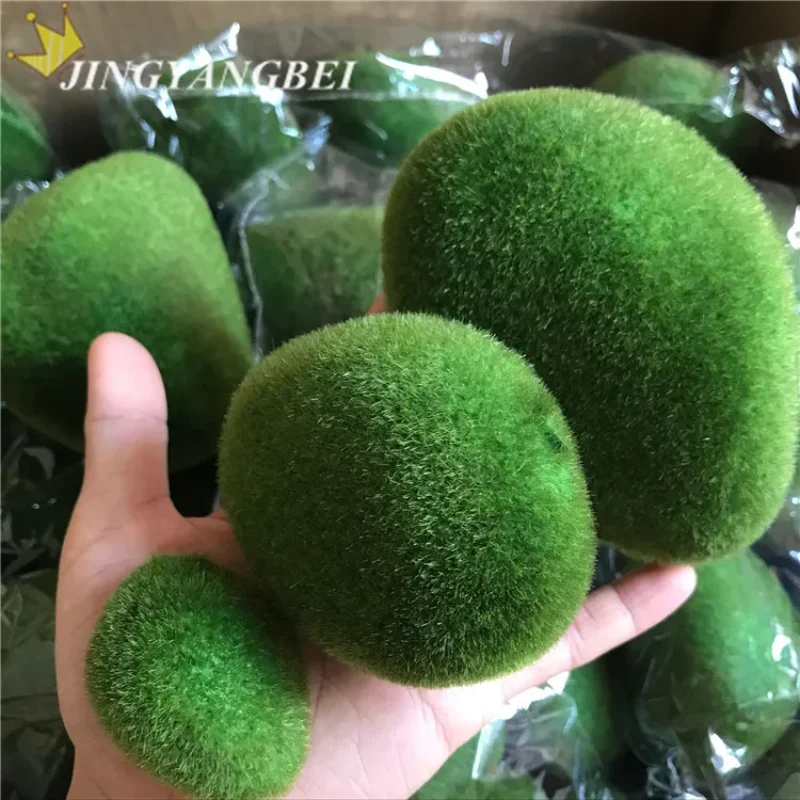 6pcs/bag  Artificial Moss Stones Grass Bryophytes Plant Pot Bonsai Home Decoration DIY Potted Micro Landscape Garden Accessories