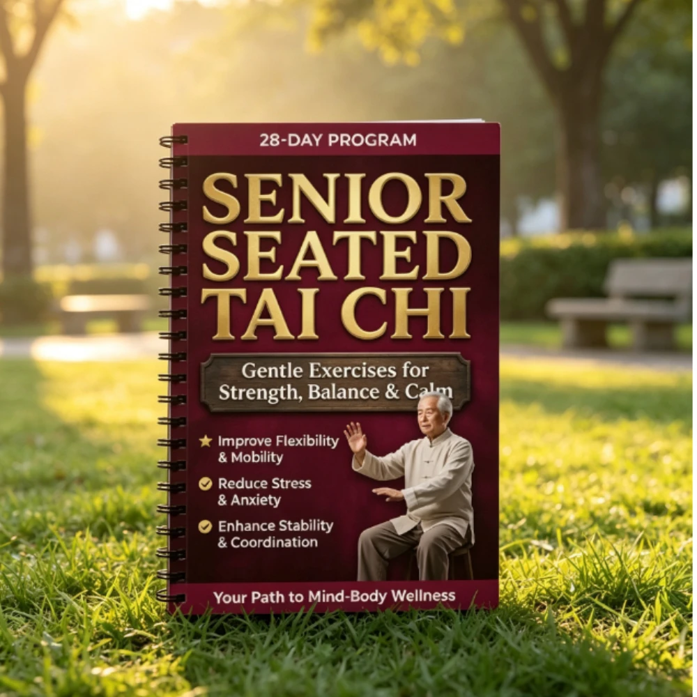 Tai Chi Walking Seniors Beginners English Spiral Bound 10 Mins Daily 28-Day Weight Loss Fitness Guide Book
