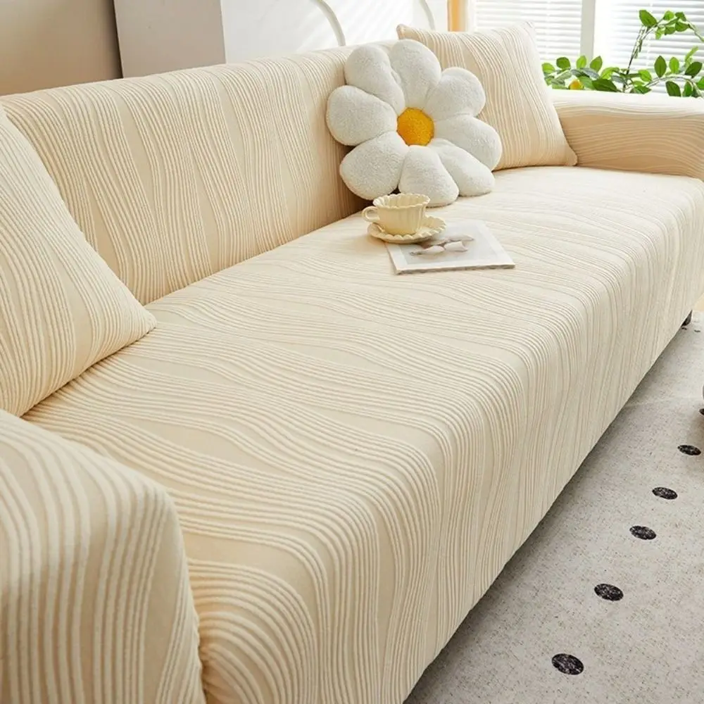 

Washable All-inclusive Elastic Sofa Cover Jacquard Solid Color Couch Covers Removable Thicken Sofa Cushion Living Room