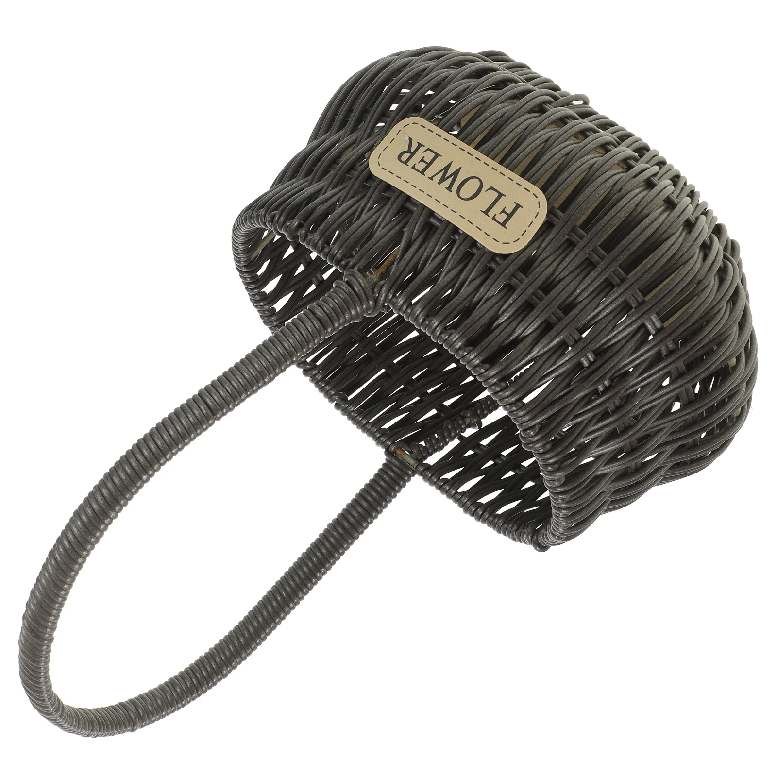 

Woven Flower H Woven Baskets H held Storage Decorative Arrangement Supplies Gifts Lightweight Brown Ellipse Plant Pot