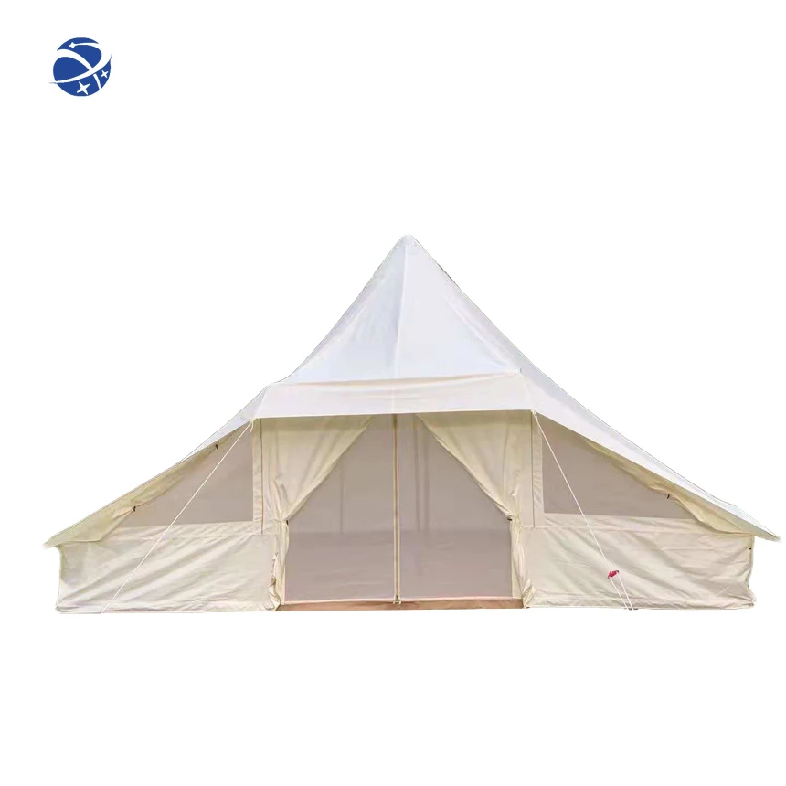 YYHC Outdoor pyramid shape cotton 6-8 persons canvas touareg tent