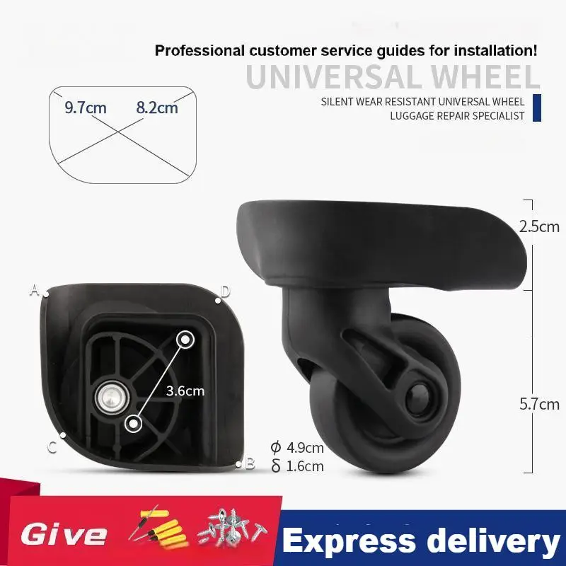 

2/4PCS Wheels Universal Wheel Suitable for American Tourister for Suitcase Luggage Accessories Replacement Spare Parts Mute