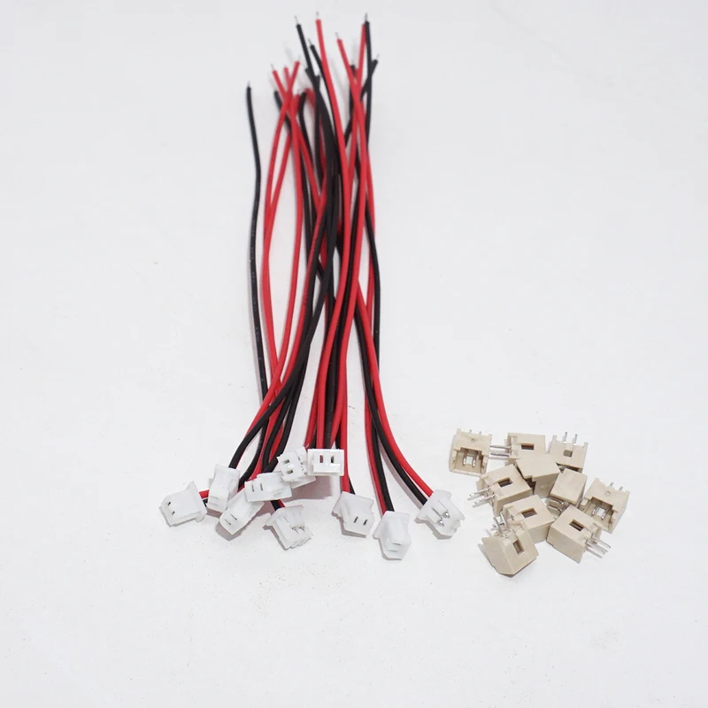 100pairs 20CM JST1.25 2P 3P 4P Male Female Plug Butt-joint Aerial Docking JST Plug Jack Terminal Wire Cable Connector