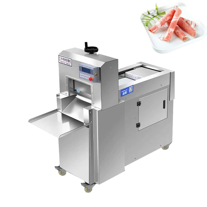 Food Grade Stainless Steel Freezing Lamb and Beef Roll Meat Slicer Lamb Slicer CNC Double Cut Lamb Meat Planer