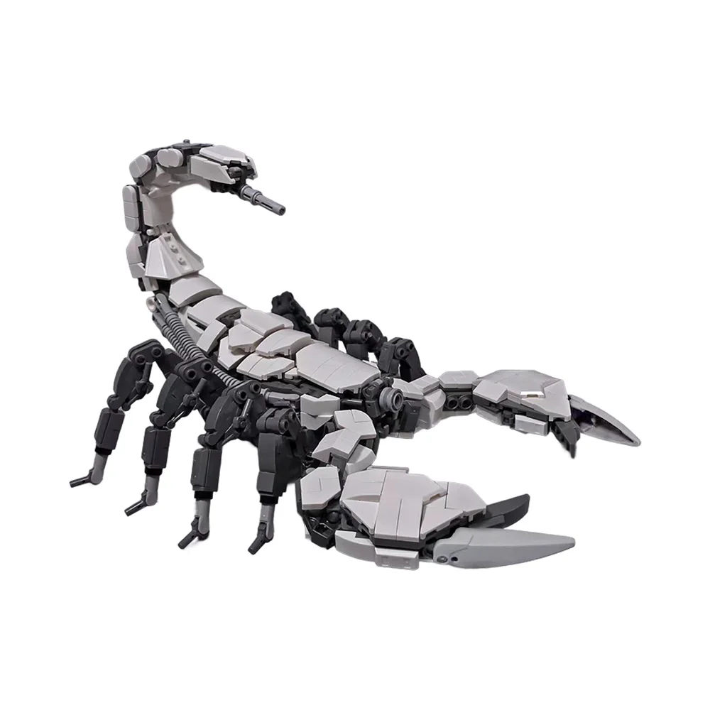 MOC Mech Scorpions Kreaturen Bausteine Modell Schwarz Mechanische Skorpione Ziegel diy Zusammengebautes Spielzeug für Kinder Geschenk