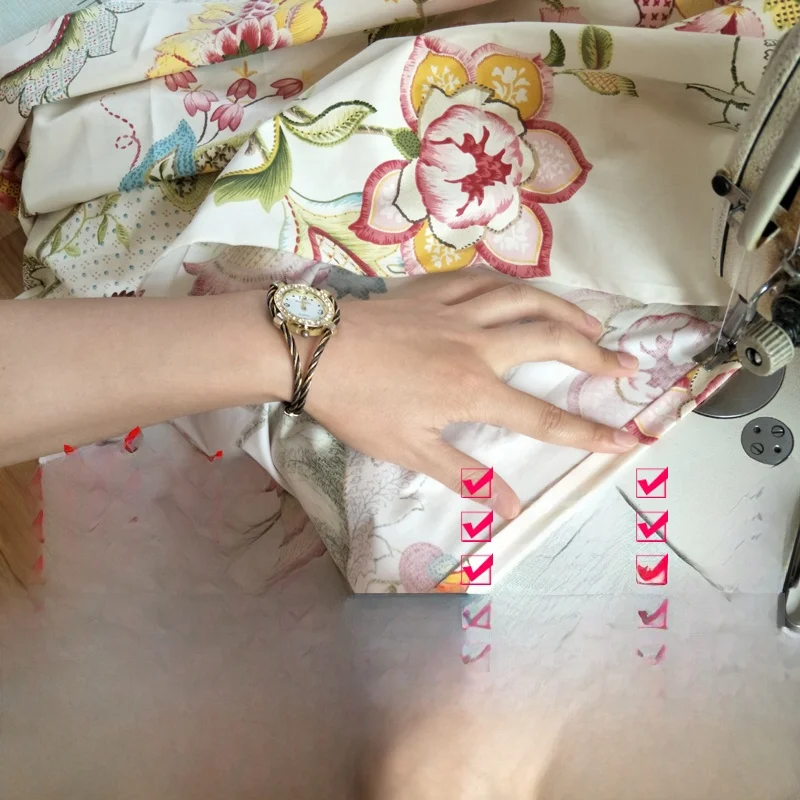 قماش ساتان سميك من القطن المخملي طويل الألياف بعدد خيوط 60، عرض 2.8 متر، قماش منزلي، وسادة إسفنجية، مواد للحرف اليدوية