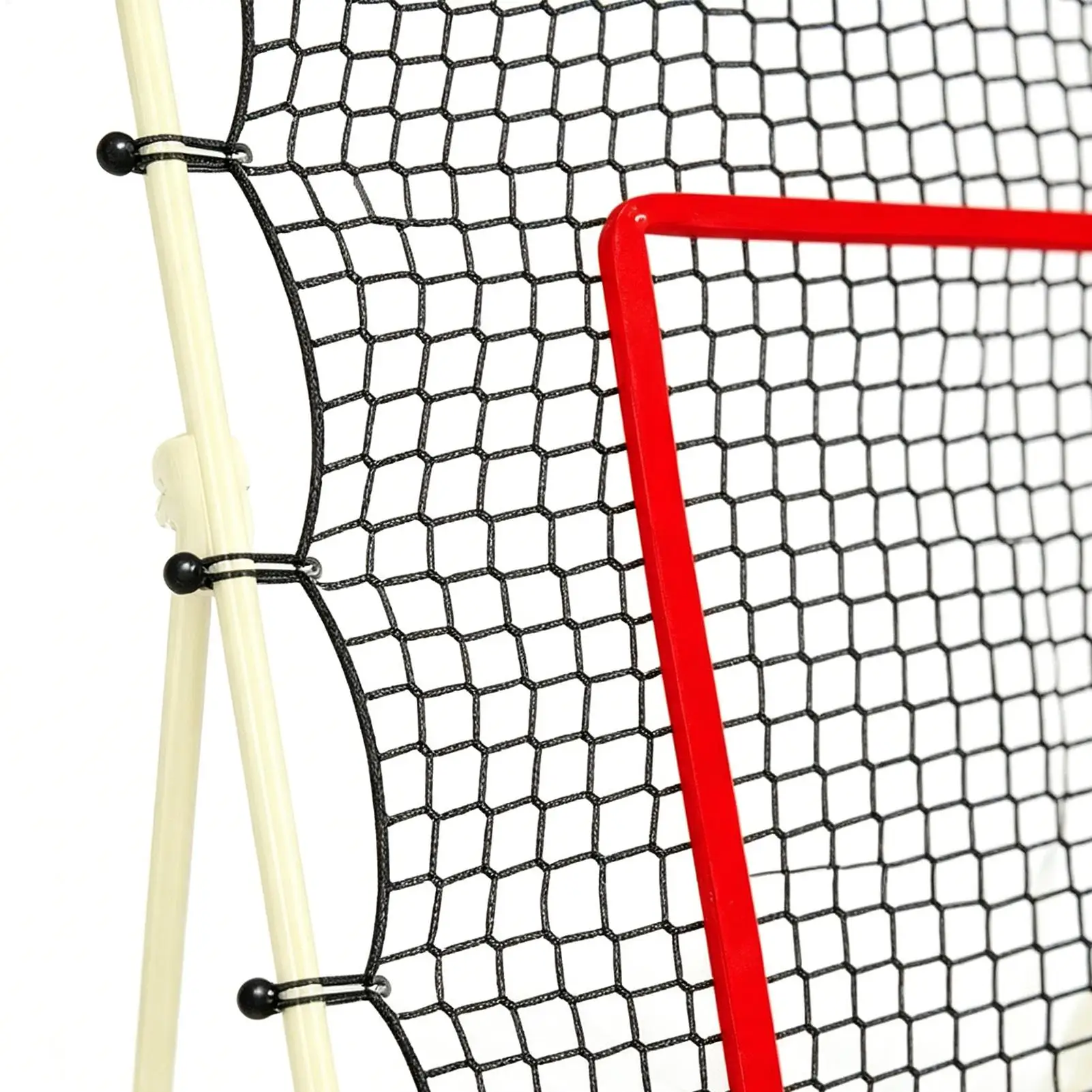 213x122cm Volleyball Rebounder Net with Elastic Rope, Heavy Duty Sports Training Equipment with Target, Outdoor Backyard Court