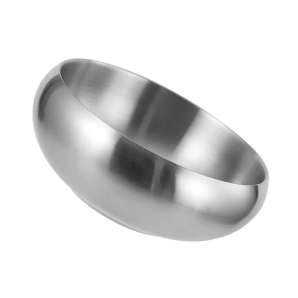 Tazón de Acero Inoxidable Estilo Coreano de Doble Capa para Servir Alimentos, Arroz, Sopa, Ensalada, Fideos, Vajilla de Cocina, Almacenamiento de Alimentos