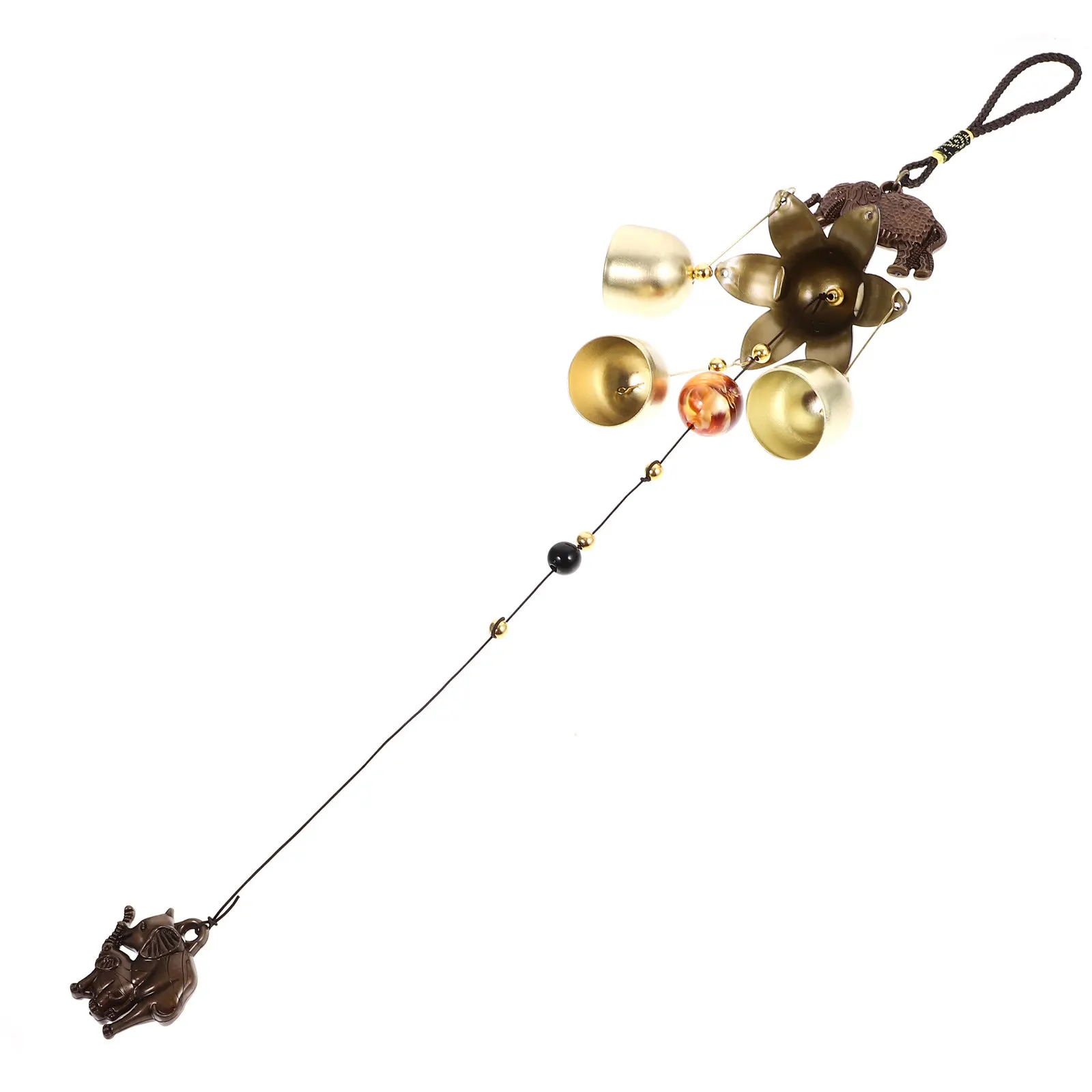 Metal Wind Chime Vintage Door Bell Shopkeeper Bell Wall Hanging Decorative Doorbell for Home Office Entry Alert Chime