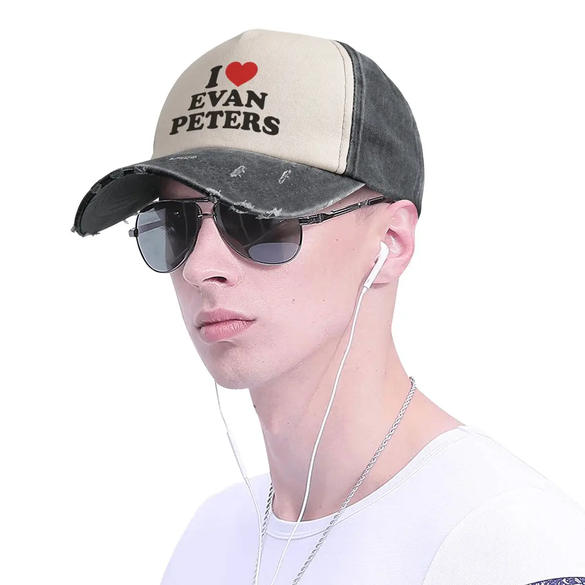 Evan Peters-gorras de béisbol Unisex, sombreros de mezclilla desgastados, gorra de sol Vintage para verano al aire libre