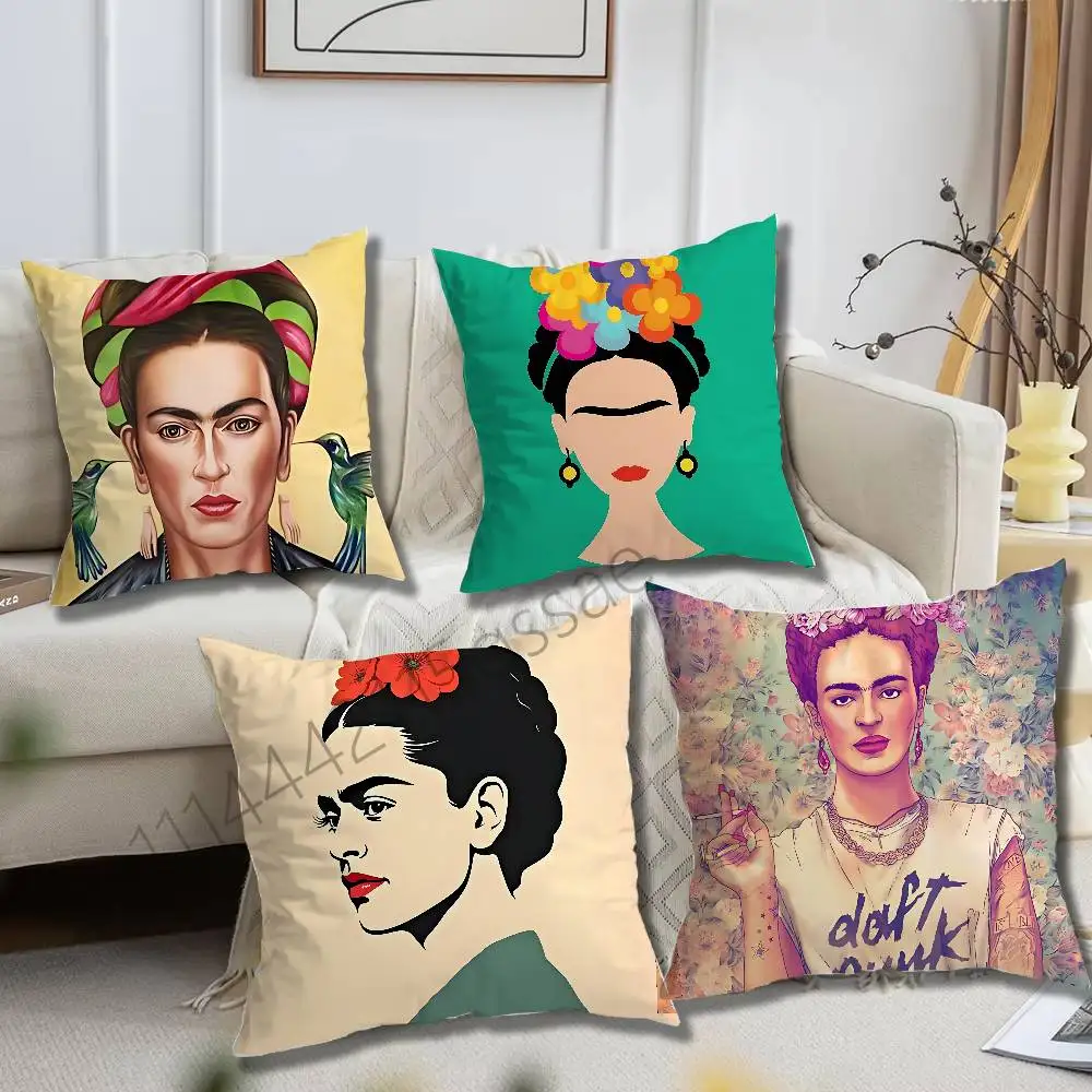 Art F-Frida K-Kahlos Single Throw Pillow Case Cover Sofa Cushion Home Room Decor
