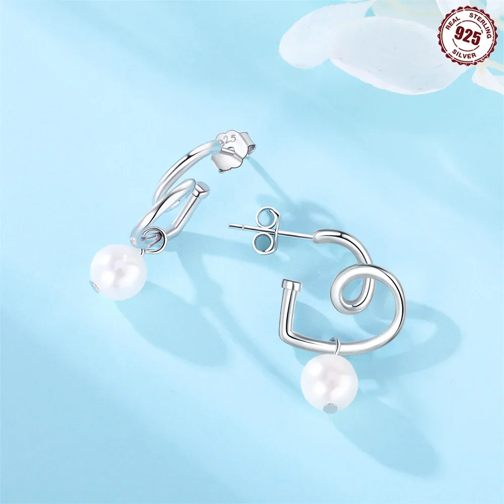 جديد 925 فضة لطيف أرنب أقراط الحيوان ترصيع مناسبة للنساء DIY عيد ميلاد الذكرى اليومية الأزياء والمجوهرات