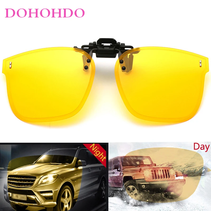 

Retro New Brand Design Outdoor Sports Night Vision Women Glasses Clip-On Sunglasses Men Anti-Glare Polarized Drive Goggles UV400