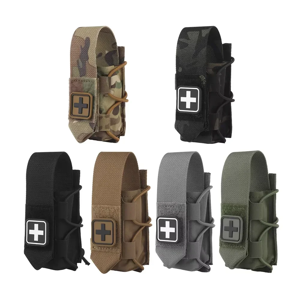 Tactical Tourniquet Medical Pouch Holster MOLLE Torniquet Holder Survival Equipment Adjustable Quick 1000D Torniquet Pouch