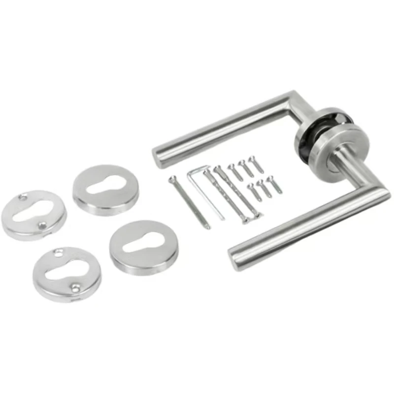 

Комплект дверных ручек из нержавеющей стали для дома, прочные внутренние ручки-защелки