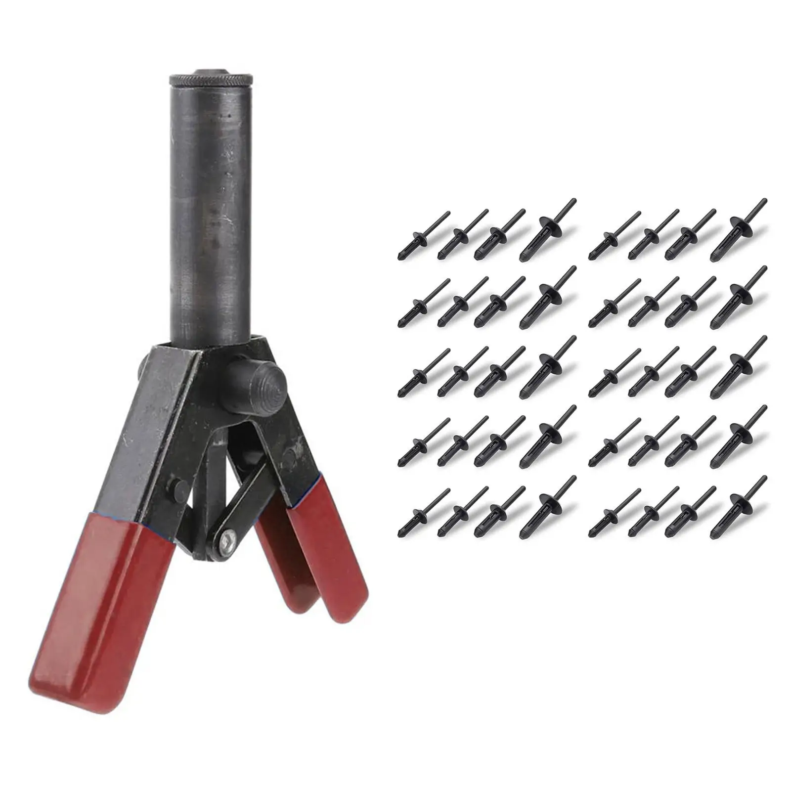 Plastic Rivet Gun Set Multifunctional Poly Rivet Gun Quick Set For Fastening Door Panels & Automotive Trim 40 Pieces POM Ri Z8M7