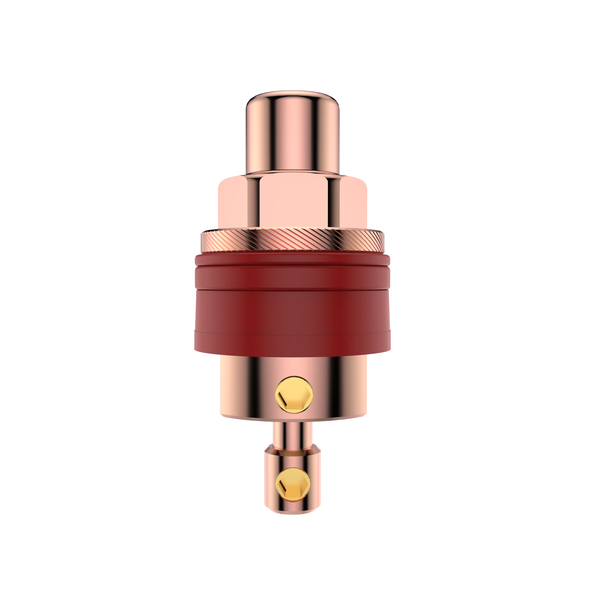 Viborg Pure Copper Female RCA Jack Connector Terminal 24K Gold Rhodium Plated Hifi Audio Video Signal Input Output Socket PTFE