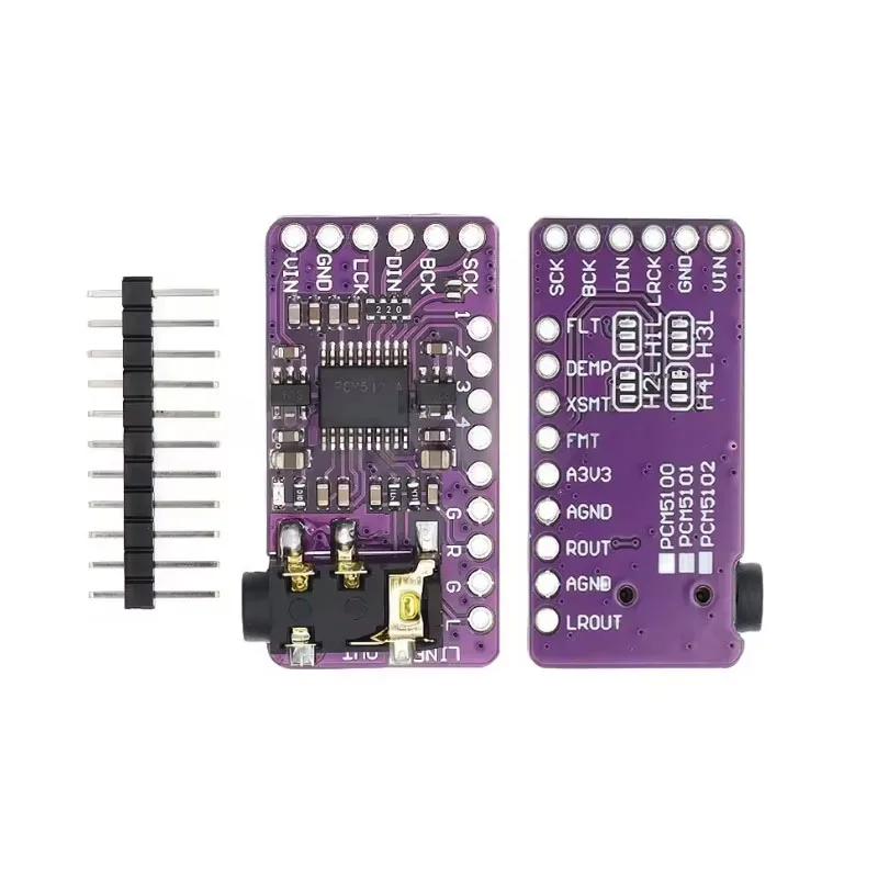 Interface I2S PCM5102A DAC Decoder GY-PCM5102 I2S Player Module For Raspberry Pi pHAT Format Board Digital Audio Board