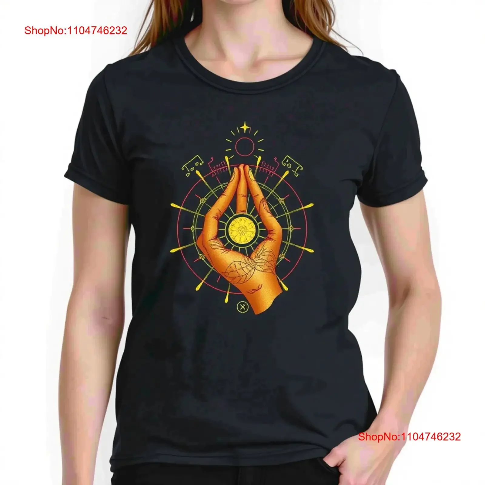 

Spiritual Mudra Hand T Shirt Vintage Style for Peaceful Vibes vintage Washed Casual Slightly fashion Soft designer clothes