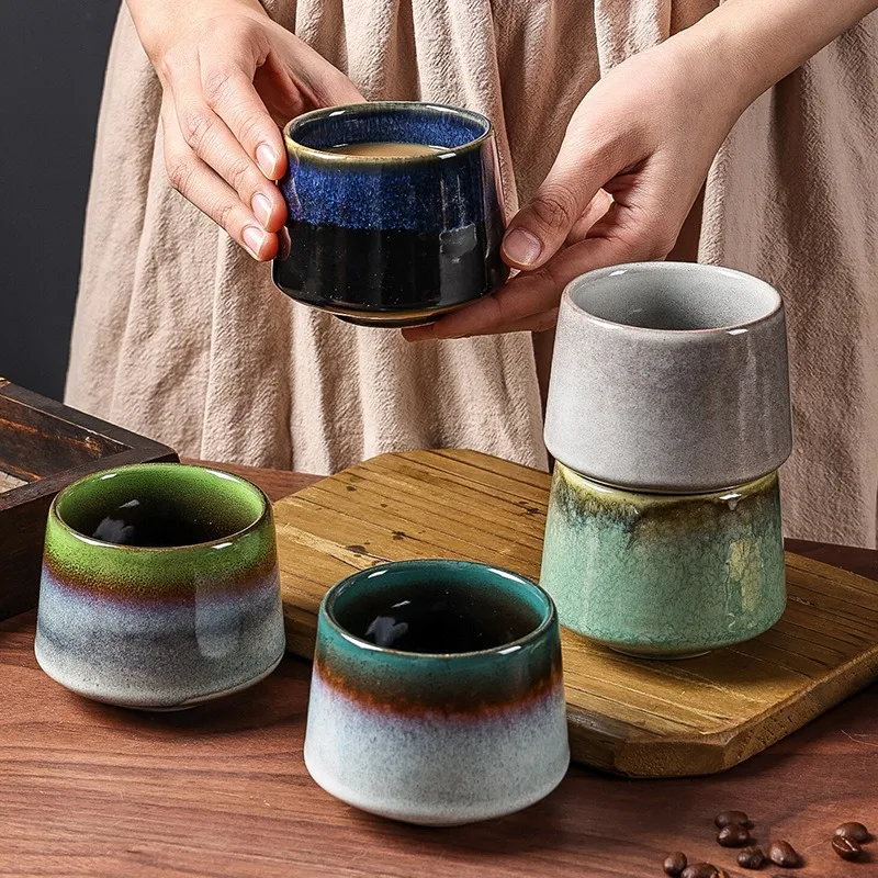 

Ceramics Cups Japanese Stoneware Porcelain 225ml Tea Mug New Vintage Healthy Lifestyle Kung Fu Tea Sake Coffee Cups Drinkware