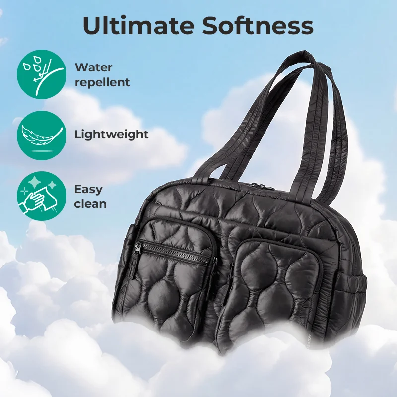 BAGSMART Tote Bag for Women Casual Sling Shoulder Handbag Waterproof hobo bags Fits 13'' Laptop for Travel Workout College view 4