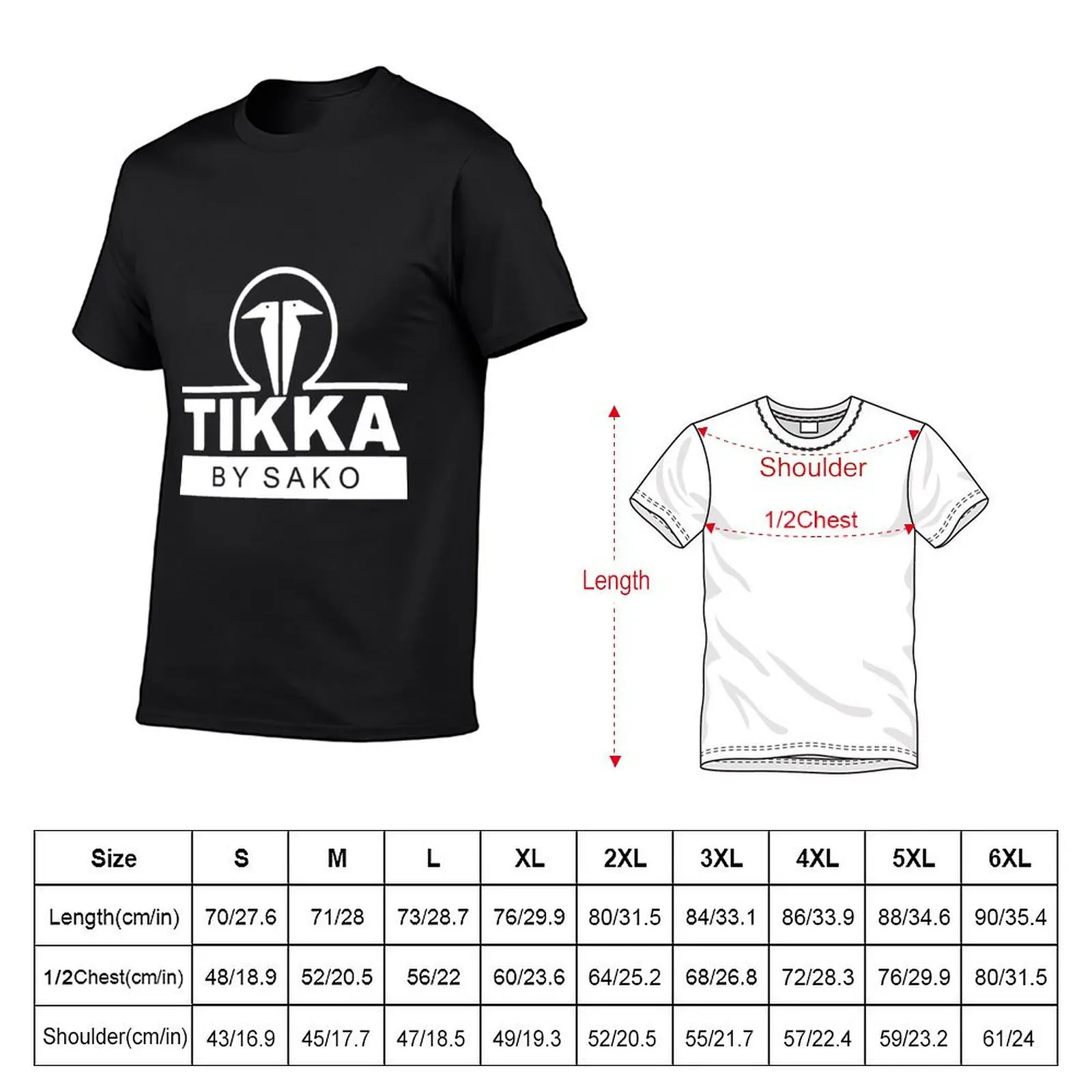 Tikka By Sako Firearms Gun Logo Long Sleeve Black Gun T-Shirt anime stuff anime tshirt summer clothes mens cotton t shirts