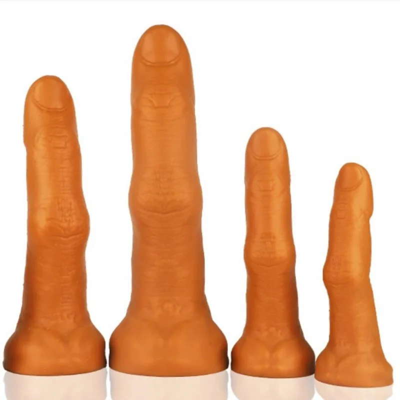 Huge Anal Plug Soft Liquid Silicone Fingers Butt Plug Big Anal Dildo Dilator Prostate Massage Masturbator Sex Toys for Women Men