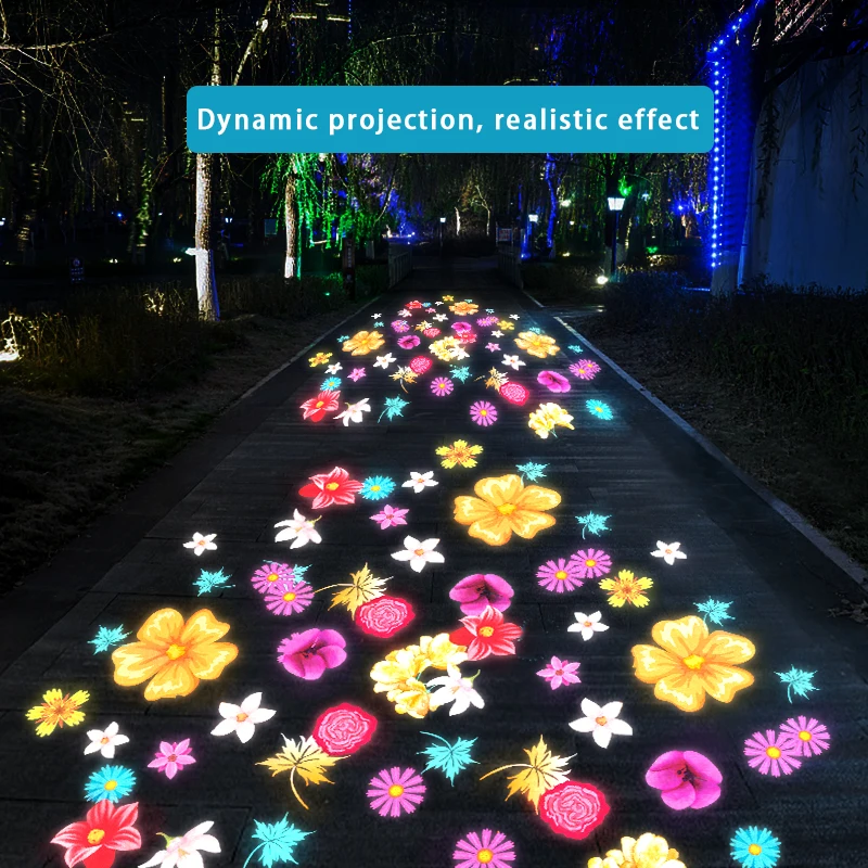 Lâmpada de Projeção Dinâmica Led Outdoor Creative Light Padrão Efeito Especial Personalizado