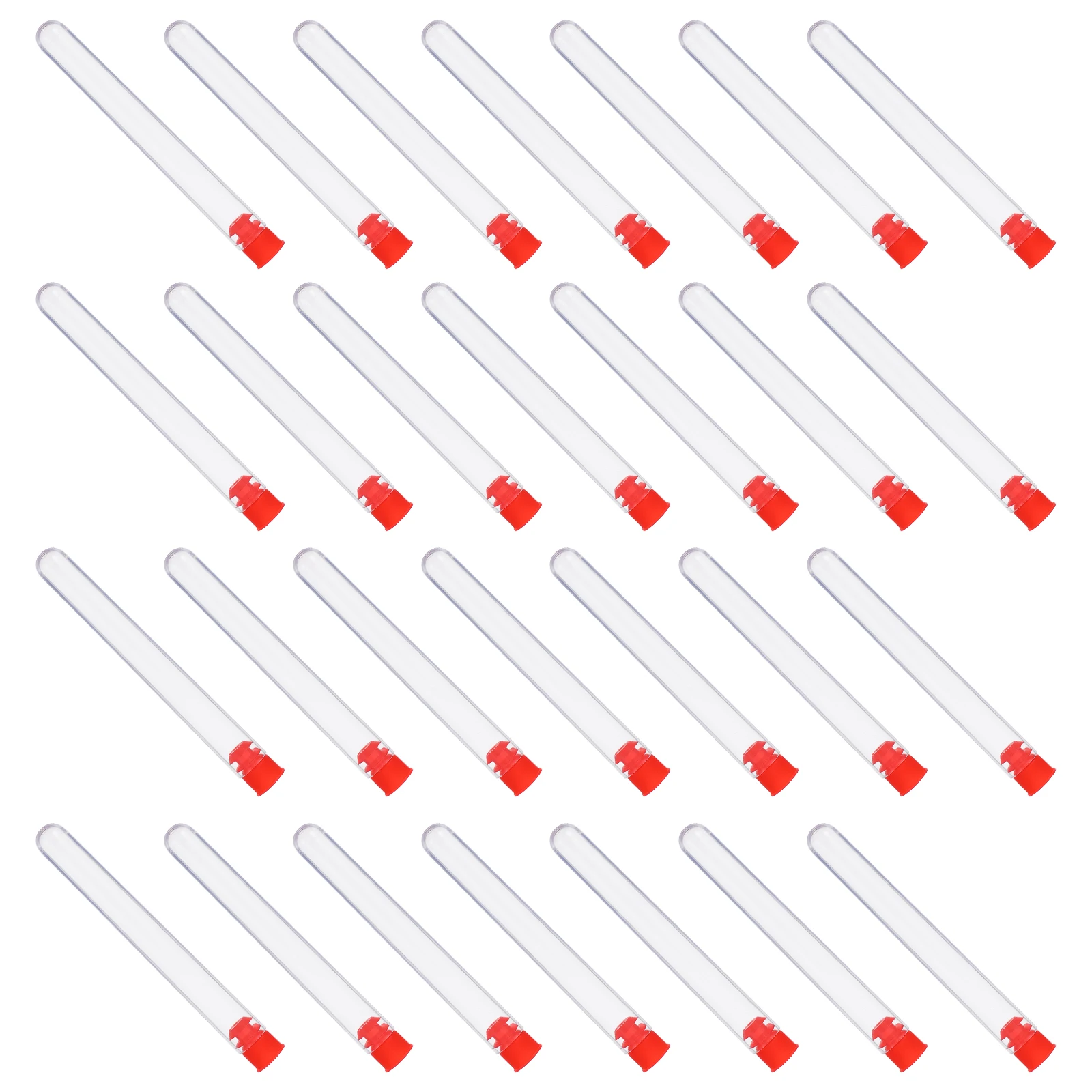 

Chemical Scientific Experimental Test Tube Tubes with Stoppers Disposable Plastic