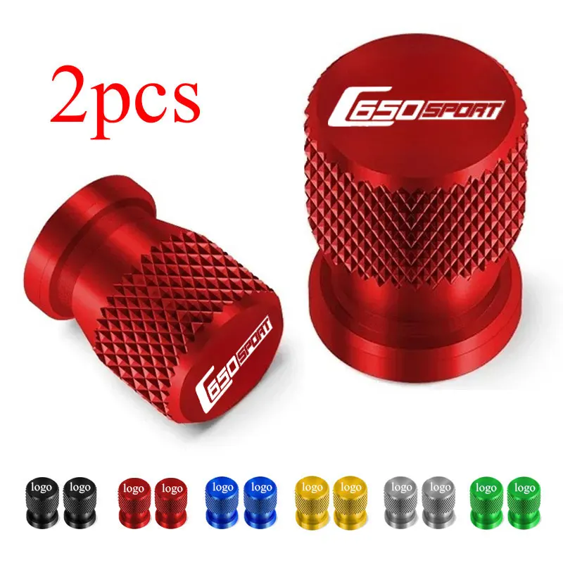 2 stücke Motorrad Zubehör Rad Reifen Ventil Stem Caps CNC Luftdichte Abdeckungen Für BMW C650SPORT C650 SPORT