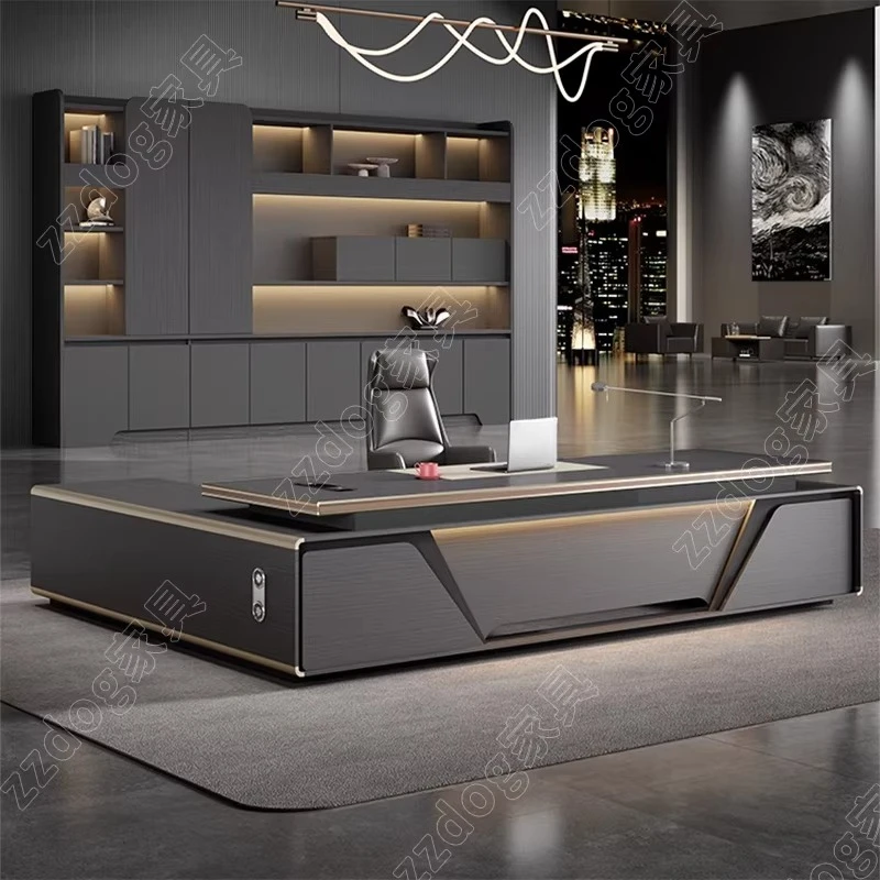Modern Computer Office Desk European Nordic Minimalist Aesthetic Office Desk Design Luxury Tavolino Commercial Furniture