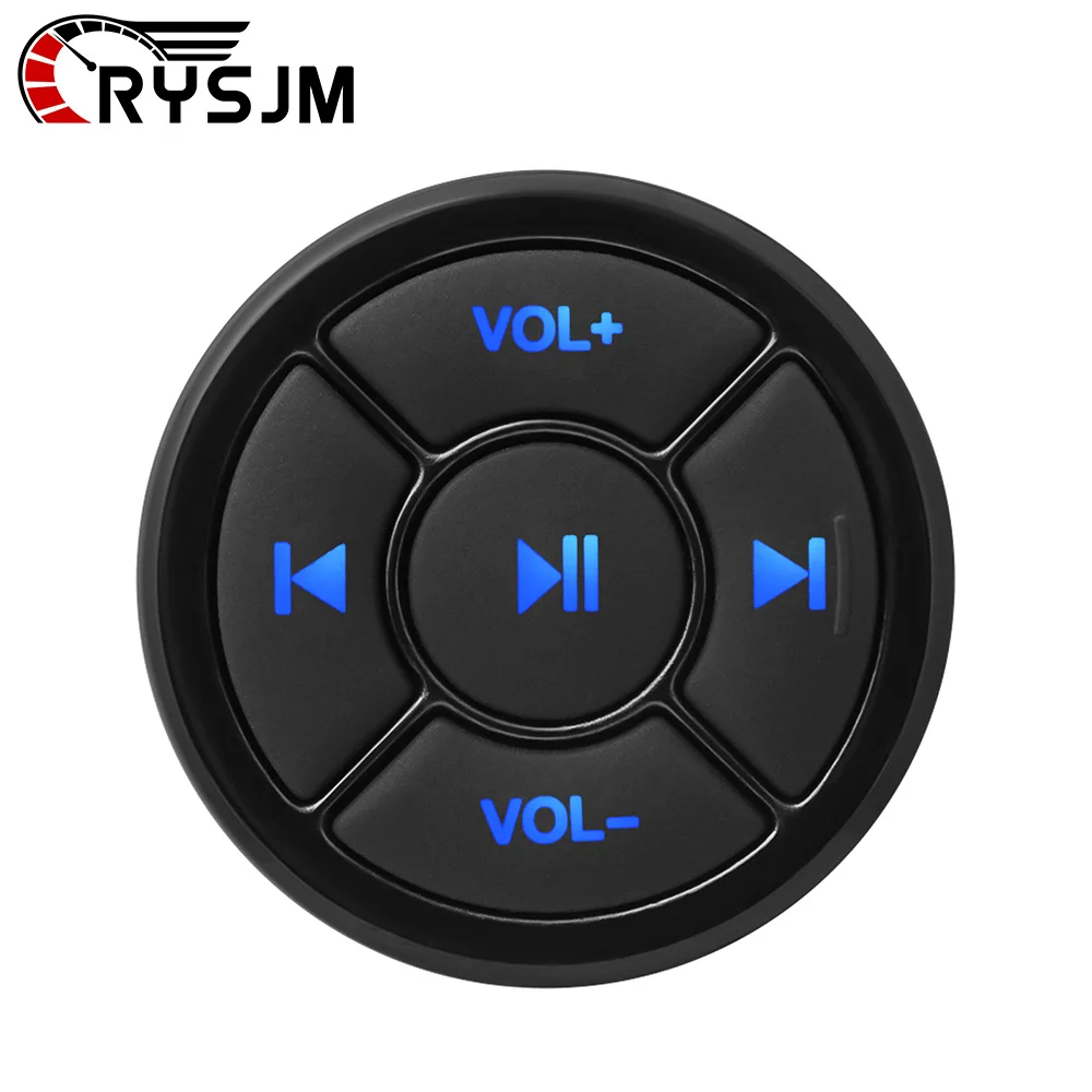 

Bluetooth-compatible Car Wireless Remote Control Button for Android IOS Media Volume Button 5 Keys for Automobiles Motorcycles