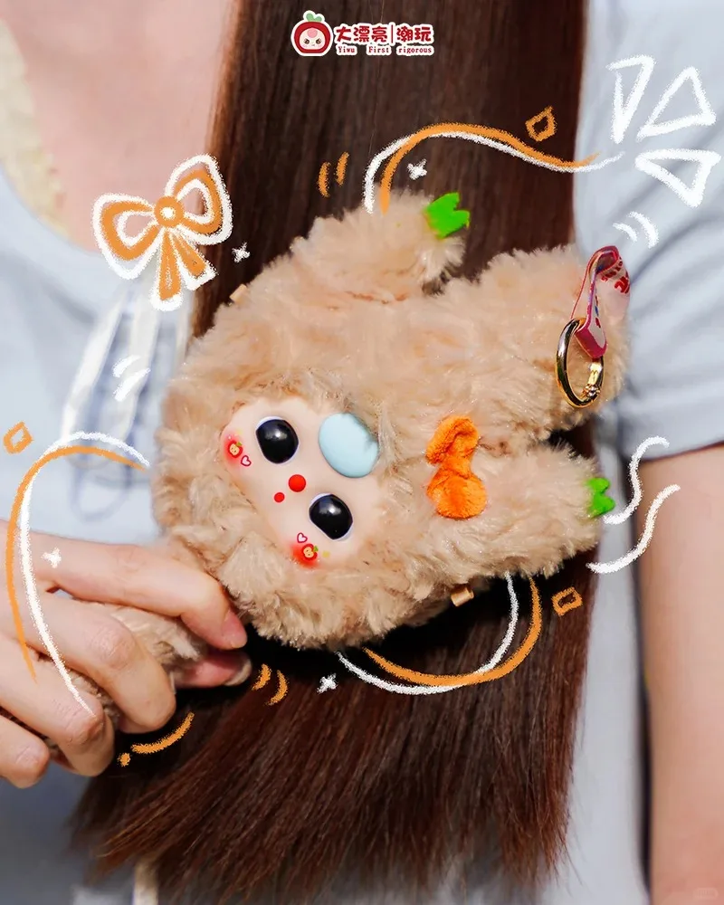 Bebê três pequim limitado pente seu cabelo série de pelúcia caixa cega jogo na moda bonito uso diário pente coleção caixa mistério presente