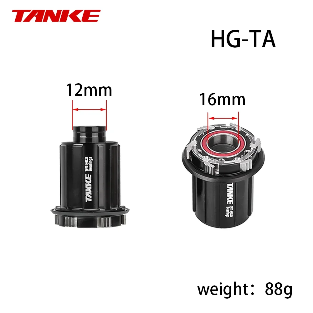 TANKE MTB Wheelset Freehub XD HG MS Hub Body Driver 6 Pawls Replacement 135 QR 142 Thru Axle Caps 12MM Bearings Tower base Repai