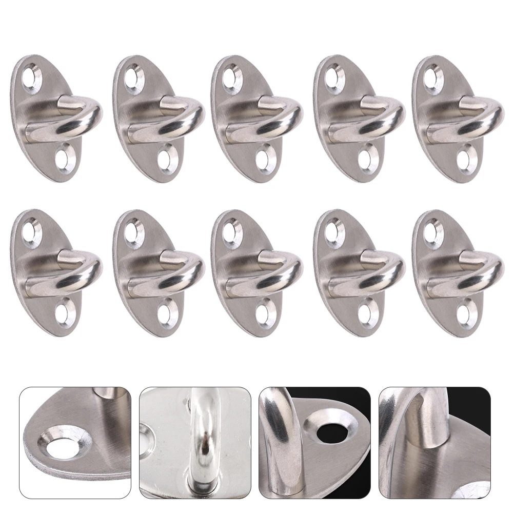 

10 Pcs Utility Wall Hooks Load-bearing Coat Hangers Small Kitchen Wire Storage Strong