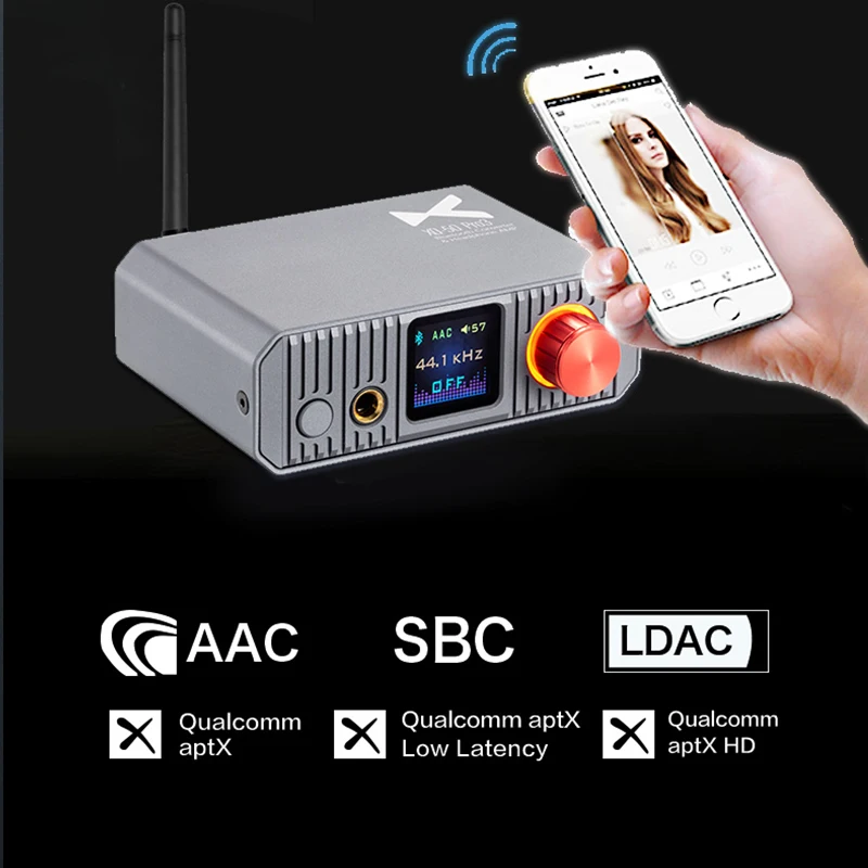 XDUOO XQ-50 PRO3 Bluetooth Audio Converter Receiver AMP Headphone Amplifier USB DAC BT5.1 EQ Adjustment LDAC Aptx XQ50 PRO3