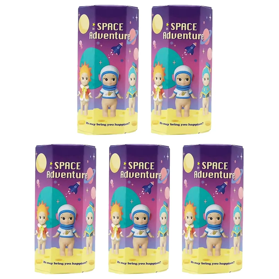 Space Adventure Series Blind Box – 6 Arten von Sammelfiguren, niedliche Mini-Engelspuppen für die Desktop-Dekoration, Otaku Col