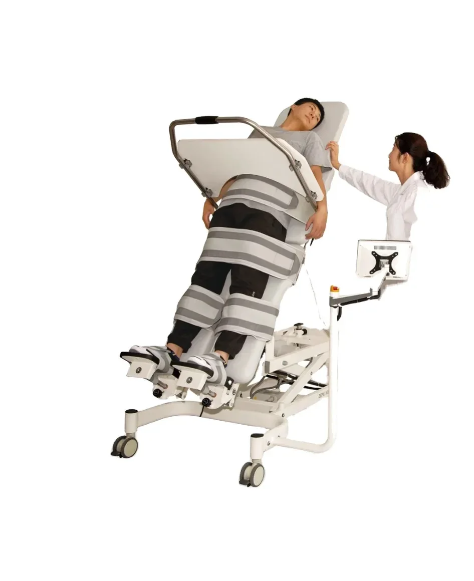 

Electric Standing Bed Adjustable Electric Tilt Treatment Table for Patients' Rehabilitation Department with Control System
