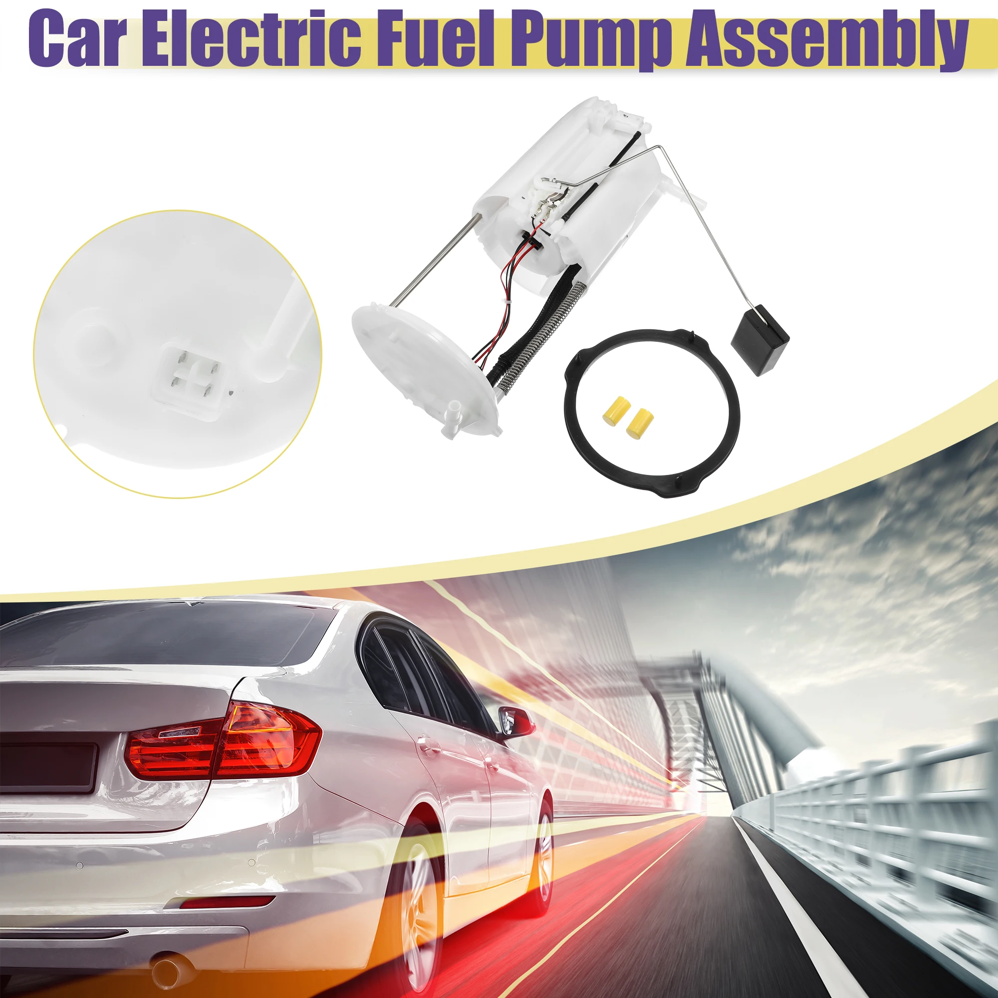 X Autohaux Electric Fuel Pump Replacement Module Assembly Fit for Mazda CX-7 2.3L 2007-2012 L333L-13-35ZA - Pack of 2