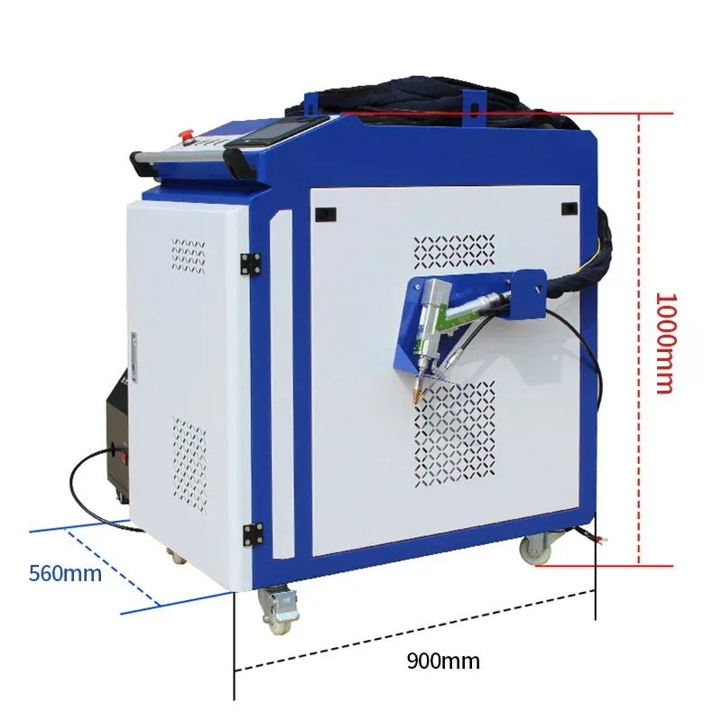 For 2KW 1.5KW 1KW Laser Welding Machine Handheld 3In1 Cutting Cleaning for Stainless Steel Gold Silver Oxides Cutter Descale