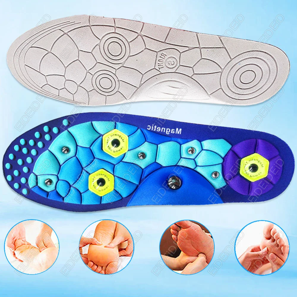 Neue magnetische Akupressur-Einlegesohlen zur Unterstützung des Fußgewölbes, zur Schmerzlinderung und zur Formgebung, orthopädische Einlegesohlen für Damen und Herren. – Detail 6
