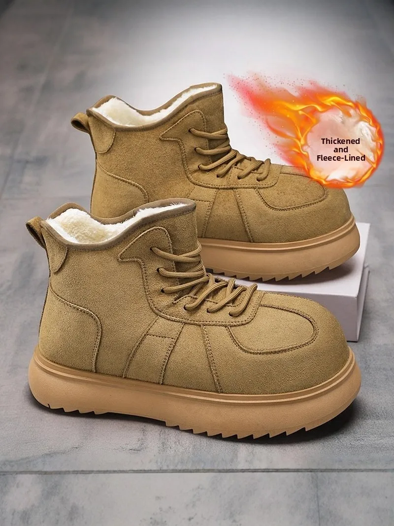 bottes-d'hiver-pour-hommes-a-semelle-epaisse-doublees-de-fourrure-chaudes-en-cuir-et-coton-anti-froid-a-tige-courte-decontractees